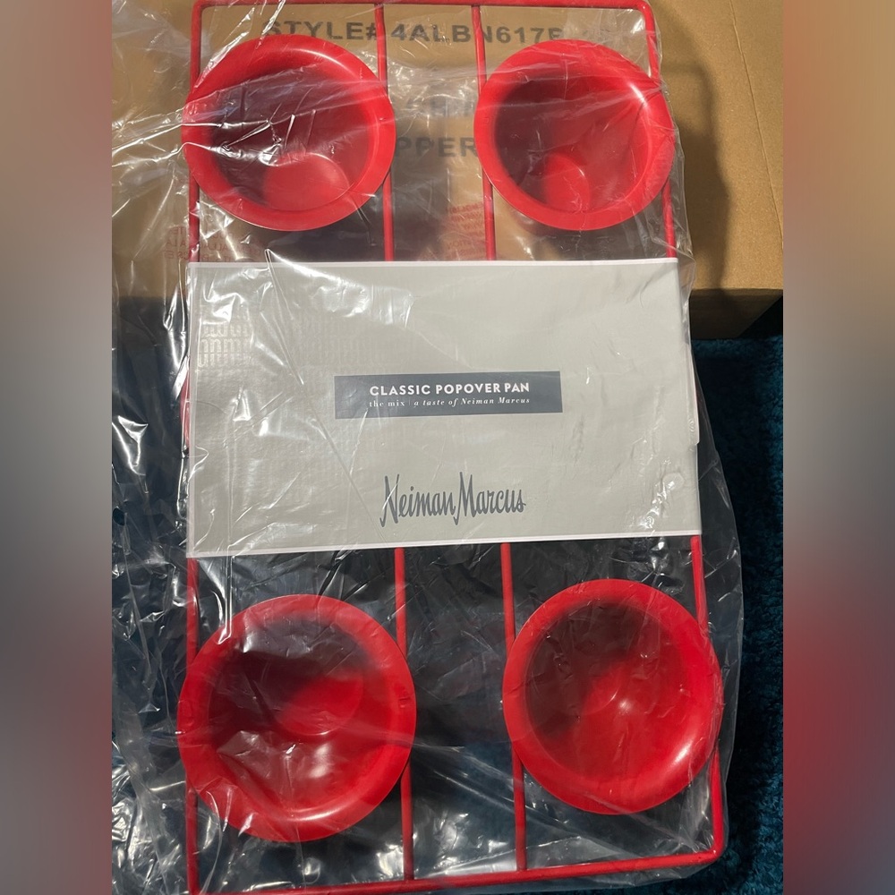 Brand New Neiman Marcus classic popover pan in red